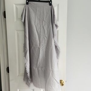 Nordstrom Cashmere and Silk Elegant Gray Women's Scarf